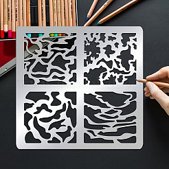 Трафареты для штампов из нержавеющей стали DIY-WH0279-157