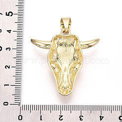 Подвески из латуни и синтетической бирюзы KK-T079-03A-G