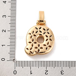 Латунные микро проложить кубического циркония подвески KK-C076-29Q-G01