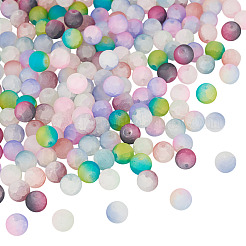 200шт 10 цвета треск стеклянные бусины нити GLAA-TA0003-31B