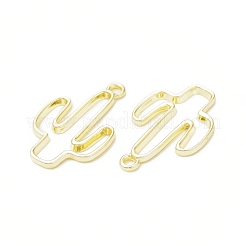 Подвески с открытой спиной кактус из сплава с покрытием в стойку FIND-G052-33LG