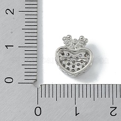 Покрытие стойки латунь микропаве прозрачные кубические циркониевые бусины KK-A220-09P