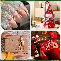 Аэрозольная краска латунные снежинки кабошоны&nbsp;MRMJ-WH0088-56