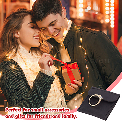 Сумки для хранения колец из воловьей кожи&nbsp;ABAG-WH0031-36A