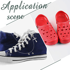 8 шт. 4 стиля железный кабель цепь обувь цепь&nbsp;HJEW-GO00204