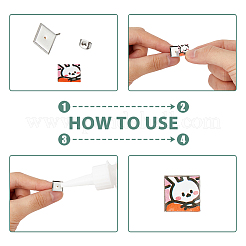 160 шт. 8 стиля сережек-гвоздиков из нержавеющей стали 304 STAS-DC0014-79