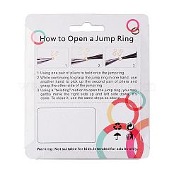 Цветы 6 алюминиевая проволока открыты кольца прыжок ALUM-JP0001-01B