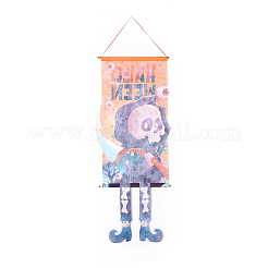 Тема хэллоуина войлочная ткань висит дверные знаки&nbsp;HJEW-L027-A02