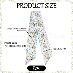 1 шт. полиэстеровый женский ремень с цветочным принтом&nbsp;AJEW-CP0009-89A
