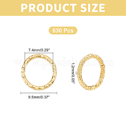 630 шт. 5-х цветные железные витые соединительные кольца IFIN-CA0001-47
