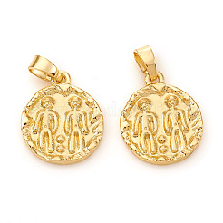 12 латунная подвеска в виде созвездия/знака зодиака&nbsp;KK-I672-33