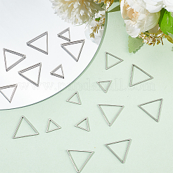 Набор для самостоятельного изготовления треугольных сережек-подвесок из нержавеющей стали 304 DIY-DR0001-40