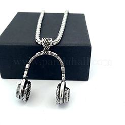 Винтажные хип-хоп подвески в виде наушников из нержавеющей стали 304 для мужчин и женщин.&nbsp;NI7157