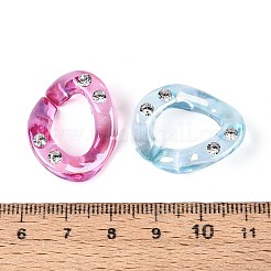 УФ-покрытие прозрачных акриловых и стразовых бусин&nbsp;TACR-T029-02M