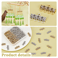 80 шт. 2-цветные тибетские литые люстры из сплава FIND-PH0018-72