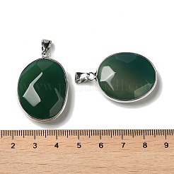 Подвески окрашенные натуральным агатом G-M415-02P