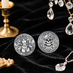 2 шт. 201 памятные монеты из нержавеющей стали&nbsp;AJEW-UN0003-01B