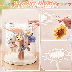 Витрины для кукол из прозрачного АБС-пластика&nbsp;DJEW-WH0028-010