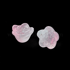 Спрей окрашены прозрачные стеклянные бусины&nbsp;X-GLAA-D006-10