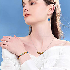 100 шт. 10 цвета гальванические натуральные бусины из вулканического камня G-PJ0001-03C