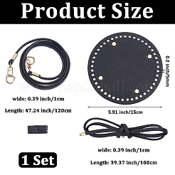 1 сумка наборы для самостоятельного изготовления круглой сумки-ведра&nbsp;PURS-CL0001-09B