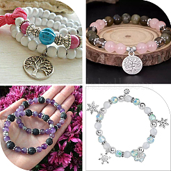 500 шт. 5 стиля тибетских бусин-разделителей в виде маргариток из сплава&nbsp;FIND-SP0002-22A