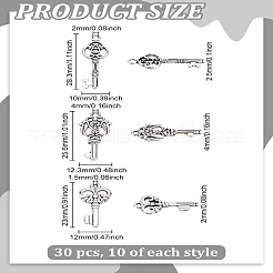 30шт 3 стиля подвески из сплава в тибетском стиле&nbsp;TIBEP-LP0001-23
