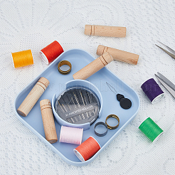 5 шт. деревянный футляр для хранения швейных игл&nbsp;AJEW-FH0004-83