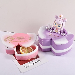 Двойное сердце diy силиконовые Молды для хранения&nbsp;LS-DIY-G079-22