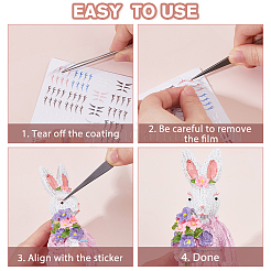 Пластиковые наклейки для ресниц куклы&nbsp;DIY-WH0740-42