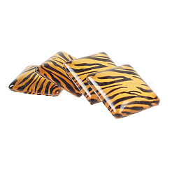 Мозаика печатных стекло квадратных кабошоны&nbsp;GGLA-N001-10mm-G