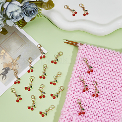 20 шт. подвеска из вишневого сплава с эмалью для брелока-сумки HJEW-ME0001-05B