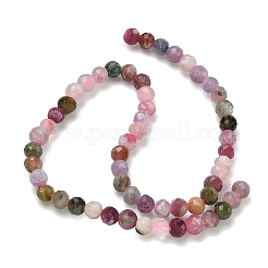 Нити из натуральных разноцветных турмалиновых бусин&nbsp;G-B168-A06-4mm