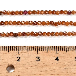 Натуральный оранжевый гранатовый бисер пряди G-RM2025-03-2mm