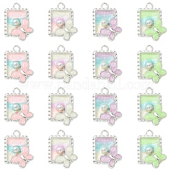 20шт 4 цвета сплава эмалевые подвески&nbsp;FIND-YW0017-91