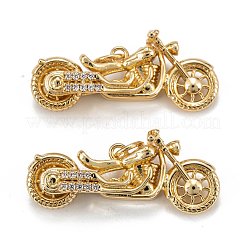 Латунные микропаве прозрачные подвески с фианитом&nbsp;ZIRC-P086-29G