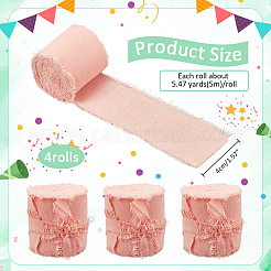 5 метр хлопчатобумажных бахромчатых лент OCOR-WH0045-09B