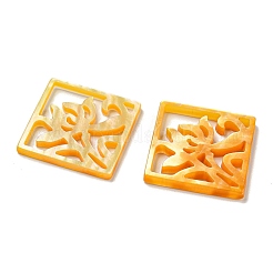 Подвески из натуральной желтой оболочки&nbsp;SSHEL-N038-03B