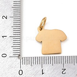 Подвески из нержавеющей стали 304 с эмалью&nbsp;STAS-I365-05G-02