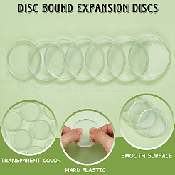 24 шт. пластиковые свободные листы на кольце DIY-CP0010-97B