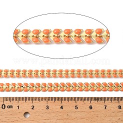 Латунные эмалевые листовые цепи CHC-F021-02G-09
