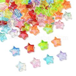 90шт 9 цвета экологически чистые прозрачные акриловые бусины TACR-FS0001-63