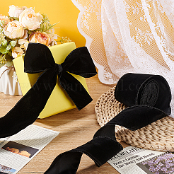 Односторонние бархатные ленты SRIB-WH0011-170