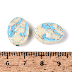 Окрашенные непрозрачные акриловые бусины OACR-T029-02N