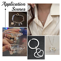 20 шт. 925 разъемных соединительных кольца из стерлингового серебра&nbsp;STER-BBC0001-33A