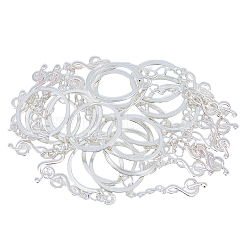 Подвески из сплава в тибетском стиле со скрипичным ключом KEYC-FH0001-22