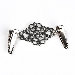 Винтажные зажимы для свитера из сплава&nbsp;JEWB-WH0009-87AS