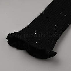 Гетры из пряжи из акрилового волокна с пайетками&nbsp;AJEW-WH20064-46A