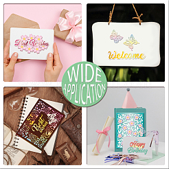 Трафареты для резки углеродистой стали для цветов DIY-WH0309-1830