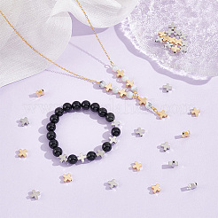 50шт 2 цвета латунные бусины KK-UN0002-31